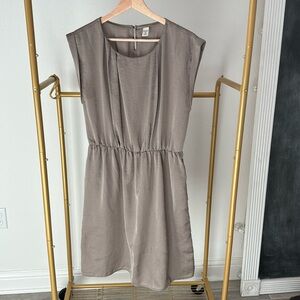 Grey silk dress